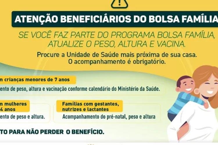 Beneficiários do Bolsa Família devem atualizar informações de saúde, em Santana