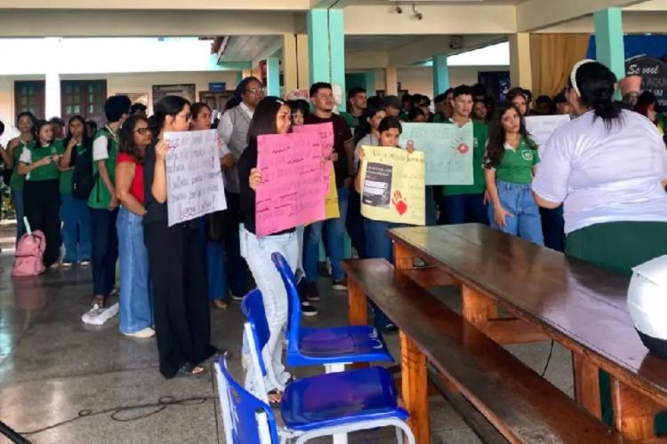 Escola pública mobiliza comunidade contra feminicídio no Amapá