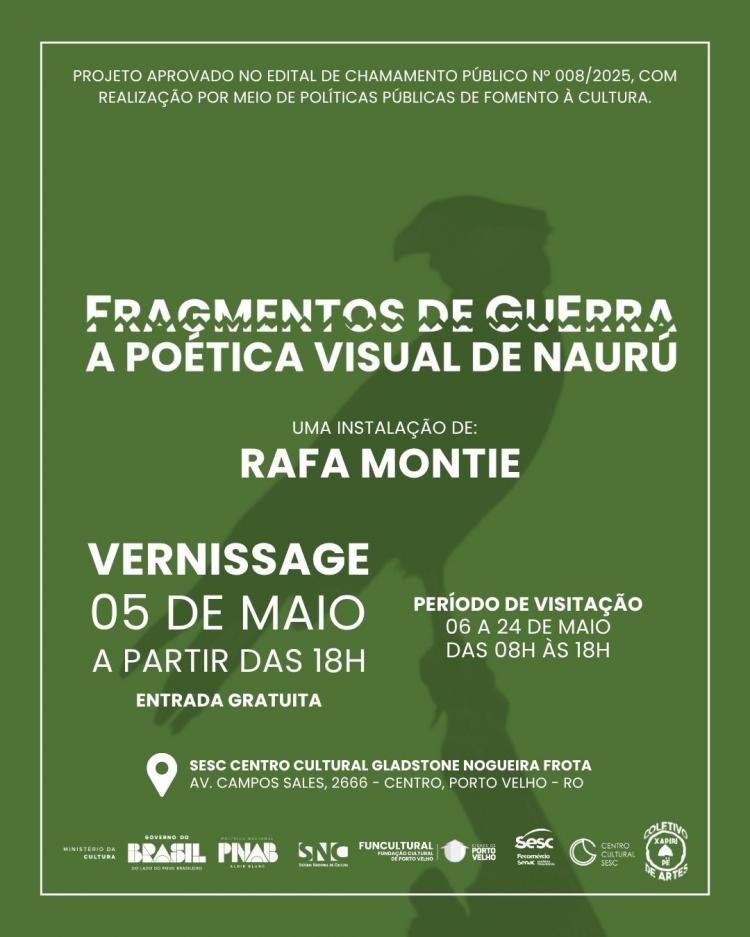 Instalação artística “Fragmentos de GuErra: A Poética Visual de Naurú” transforma espetáculo teatral em experiência imersiva em Porto Velho (RO)
